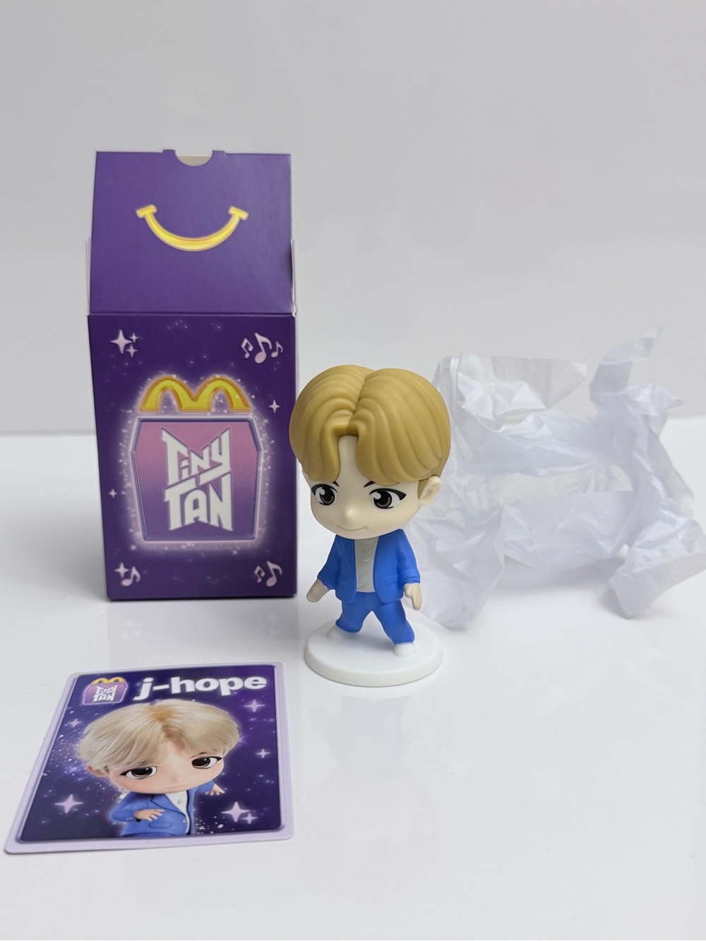McDonald’s TinyTAN BTS J-Hope Happy Meal Toy Figure & Card Set